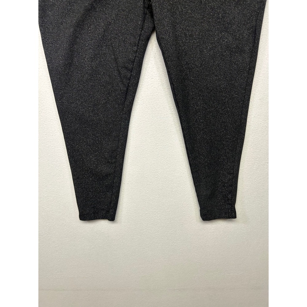 Sparkle Disco Glam Terra & Sky Womens 4X Black Metallic Shimmer Pull On Leggings - Picture 8 of 9